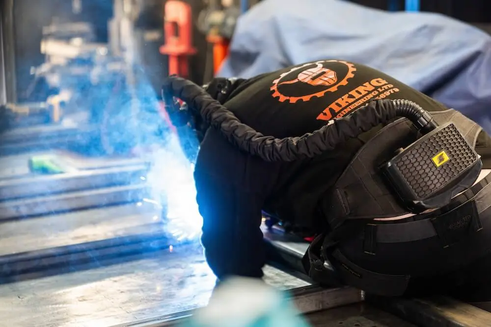 Fabrication and welding at Viking Engineering Ltd workshop